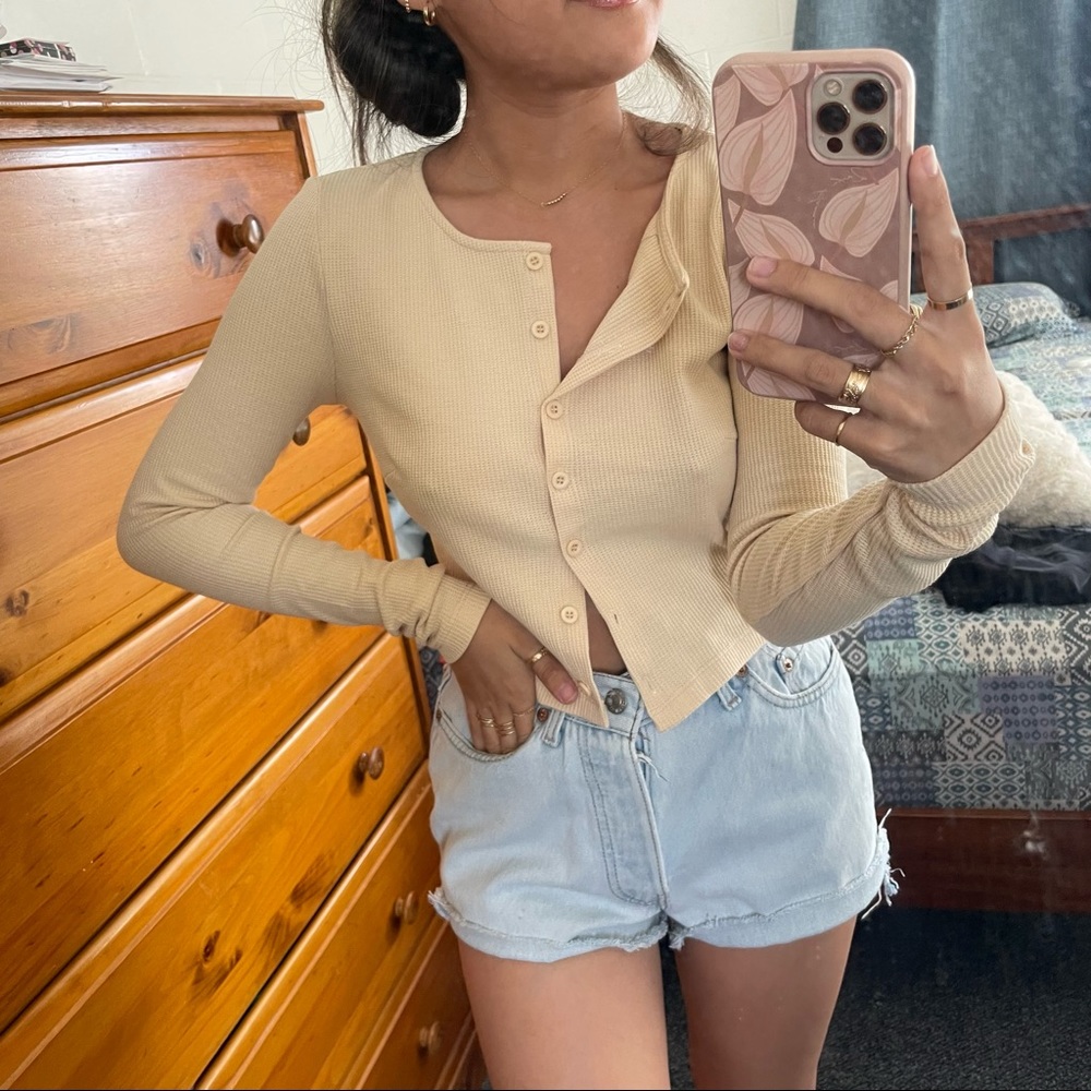 Princess polly long sleeve button up top